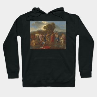 The Baptism of Christ by Nicolas Poussin Hoodie